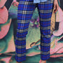 Vita Vibe Pant - Colbalt Plaid