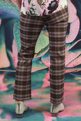 Vita Vibe Fred Pants - Brown Plaid