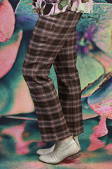 Vita Vibe Fred Pants - Brown Plaid