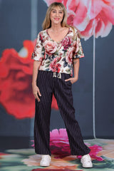 Mismatch Tee - Heart Rose