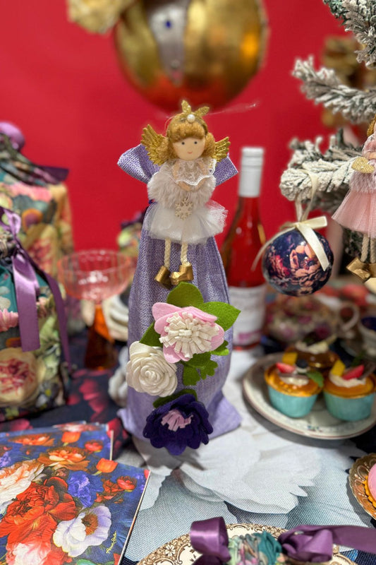 AS Wine Gift Bag - Mauve Floral