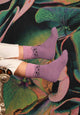 Cosy Blend Cat Socks - Includes Wool - Sky Pink - Multi Pack Of 2