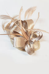 Ribbons in the Sky Fascinator - Gold