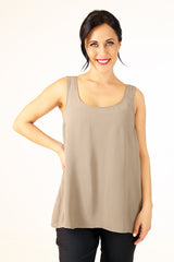 Iris Izzy Top - Beige/Grey | SALE