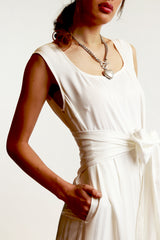 Lucy Lana Jumpsuit White - SALE