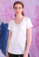 AS Basic Tee V Neck - White