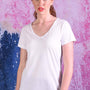 AS Basic Tee V Neck - White