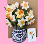 3D Pop Up Flower Bouquet Card - Daffodil