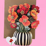 3D Pop Up Flower Bouquet Card - Poppy