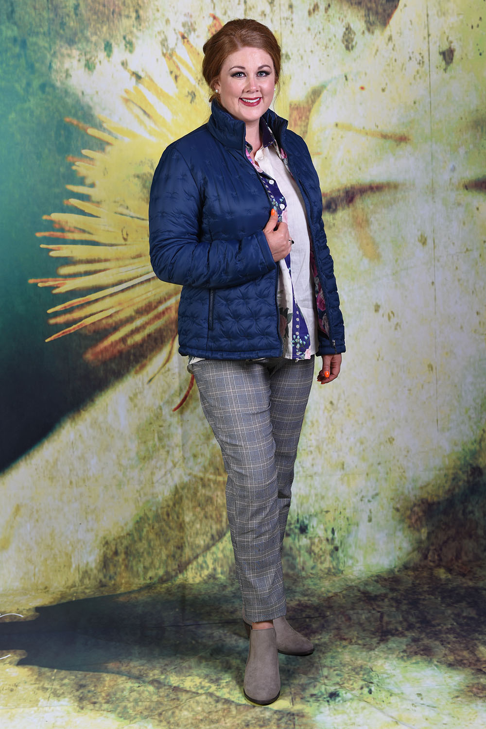 Another model wearing the Annah Stretton Ambrosia Puffer Jacket