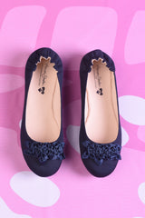AS Ballet Flat Shoes - Navy - SALE