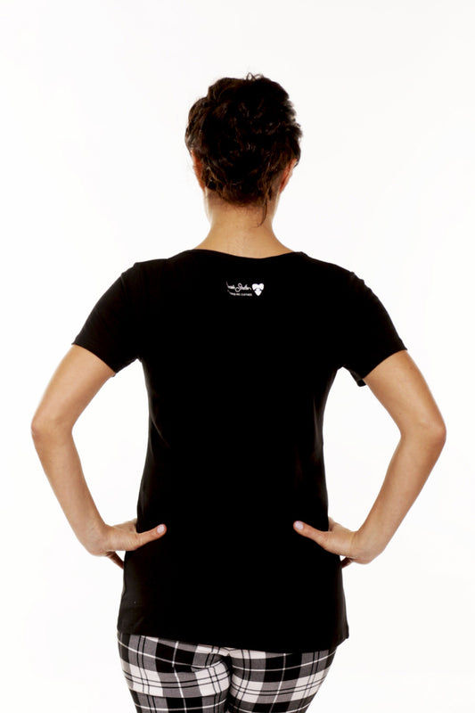 AS Basic Tee V Neck - Black