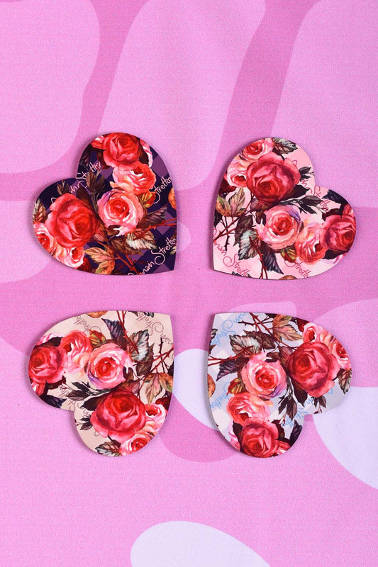 AS Heart Coaster - Sky Rose - Set of 4