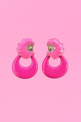 Annah Stretton pink daphne earrings