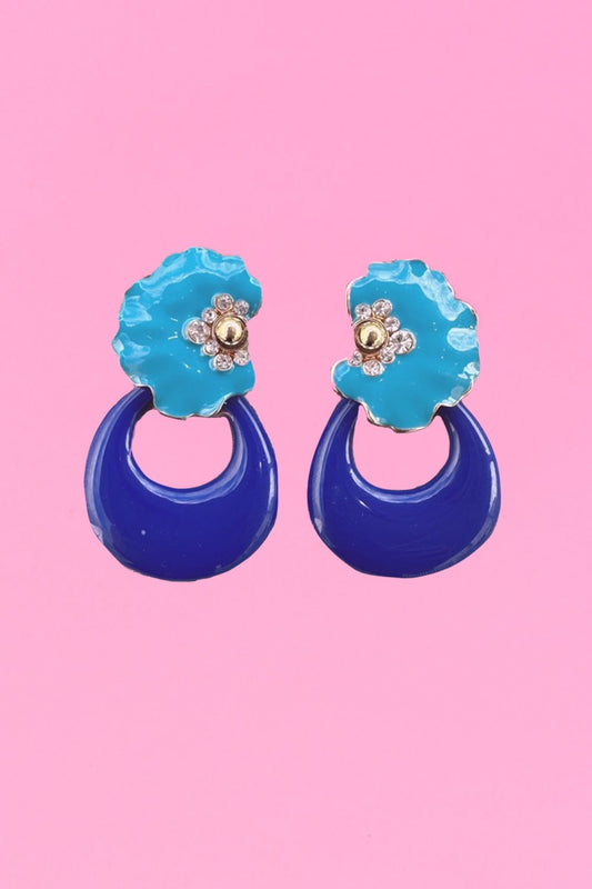 Annah Stretton royal blue earrings