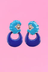 Annah Stretton royal blue earrings