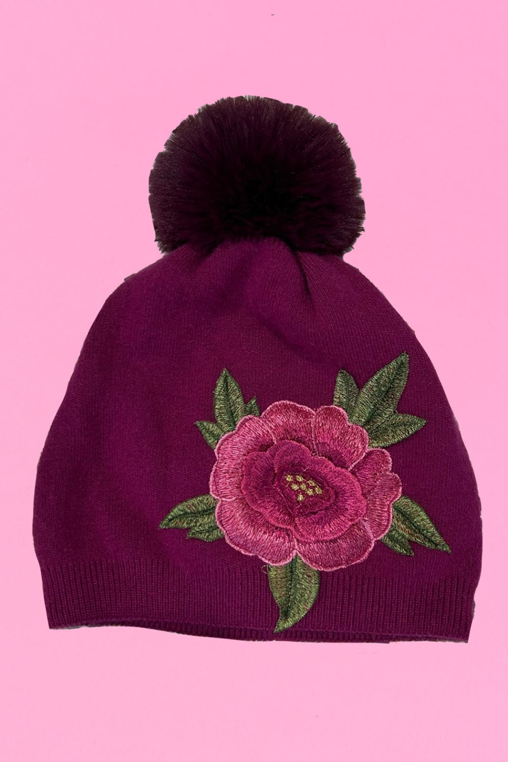 The Annah Stretton Eden Beanie in cerise