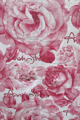 Annah Stretton Cotton turkish towel pink floral print