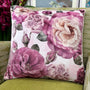 AS Floral Velvet Cushion - Pink Peony