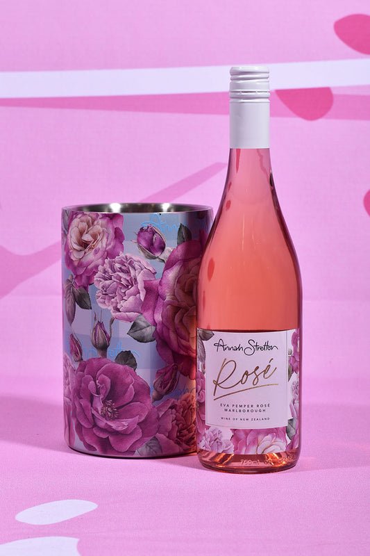 Annah stretton floral wine cooler with annah stretton rose