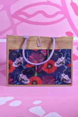 annah stretton gerbera jute bag 