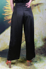 Close shot of back of the Annah Stretton Lana Pants in black