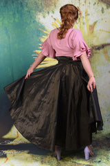 Back of Annah Stretton Miriam Max skirt in gold