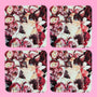 AS Square Coaster - Set of 4 - Peony Kitten | BUY 1 GET 1 HALF PRICE