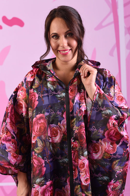 AS Rain Poncho - Navy Rose - SALE