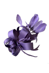 Ribbons in the Sky fascinator in lilac