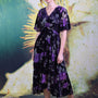 Veronica Town Velvet Dress - Purple