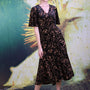 Veronica Town Velvet Dress - Cream Rose