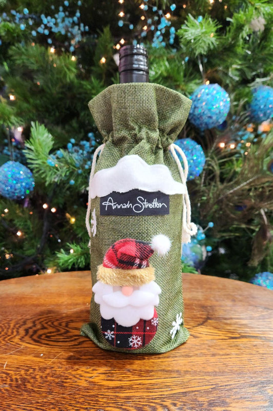 AS Christmas Wine Bag - Olive