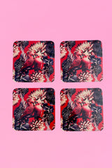 AS Square Coaster - Set of 4 - Love Birds | BUY 1 GET 1 HALF PRICE