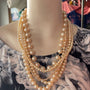 AS Marilyn Large Costume Pearl Necklace - Champagne - SALE
