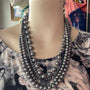 AS Marilyn Large Costume Pearl Necklace - Slate - SALE