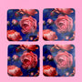 AS Square Coaster - Set of 4 - Rose Bud | BUY 1 GET 1 HALF PRICE