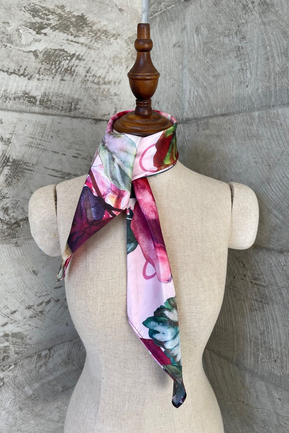 AS Square Neck Scarf - Pink