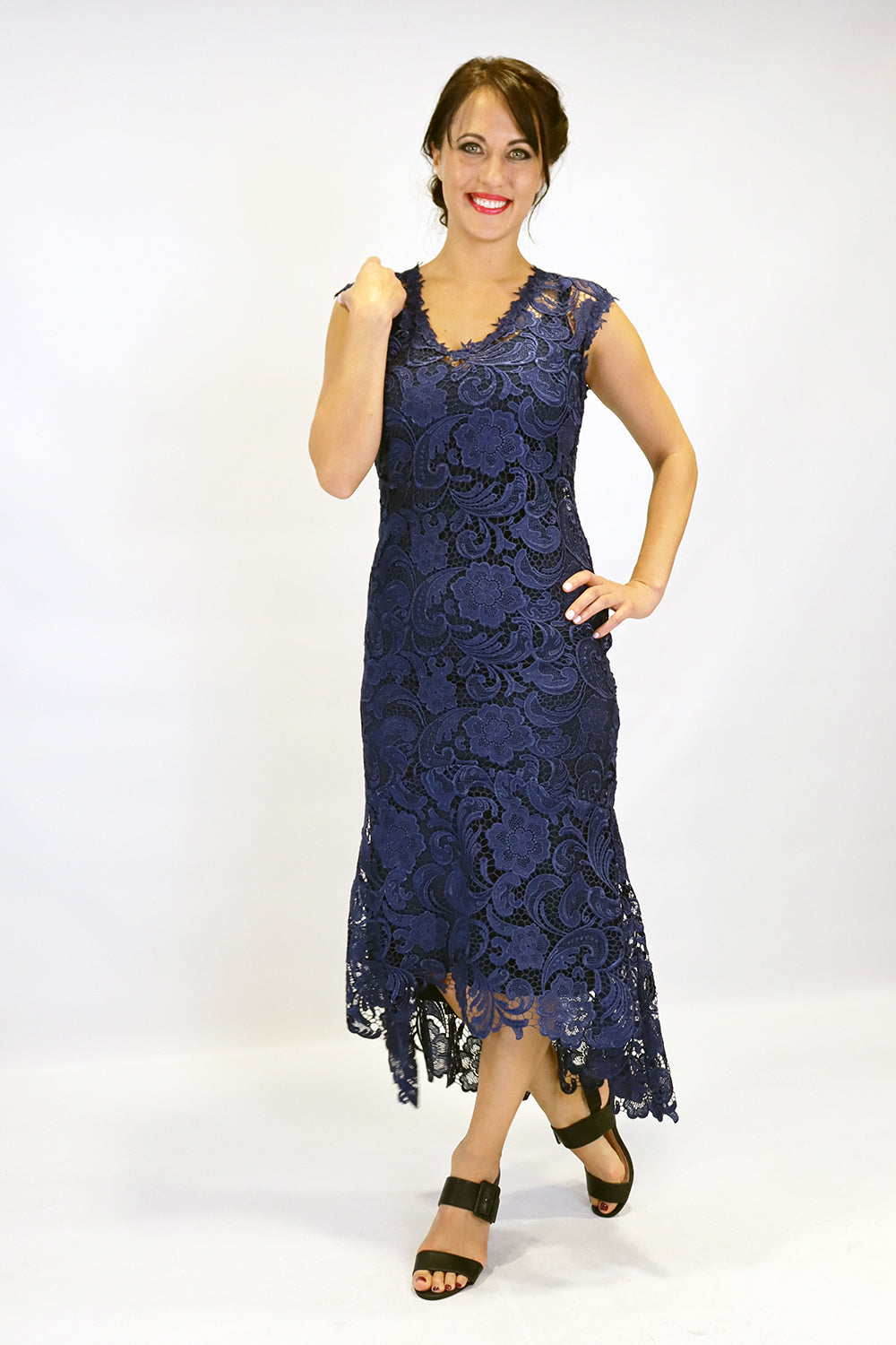 braika navy lace dress mother of the bride or groom 