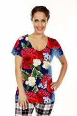 Christmas printed t shirt by Annah Stretton