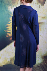 Back of the Annah Stretton Brisa Bailey jacket in navy