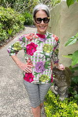 annah stretton wearing loren cut out top