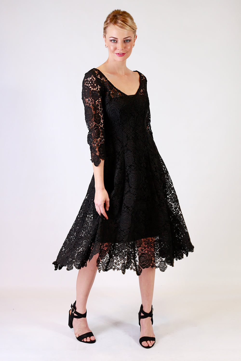 Summer Stunner Lace Dress | Black and White Lace Dress | Autumn Winter 19 Annah Stretton Fashion NZ