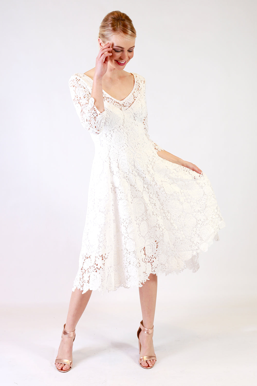 Summer Stunner Lace Dress | Black and White Lace Dress | Autumn Winter 19 Annah Stretton Fashion NZ