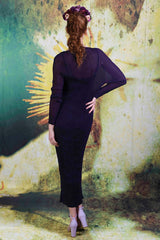 Eva Pleated Dress - Purple - SALE