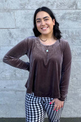 Gretel Val Top - Beige - SALE