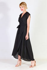 gretchen gina bridesmaid dress in black, formal dress