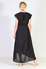 gretchen gina bridesmaid dress in black, formal dress