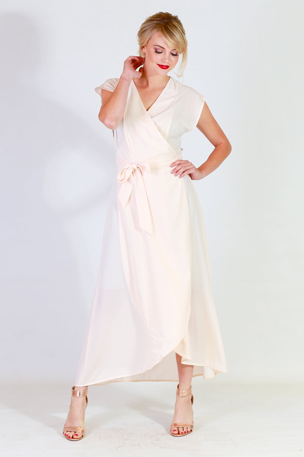 gretchen gina bridesmaid dress in cream, formal dress