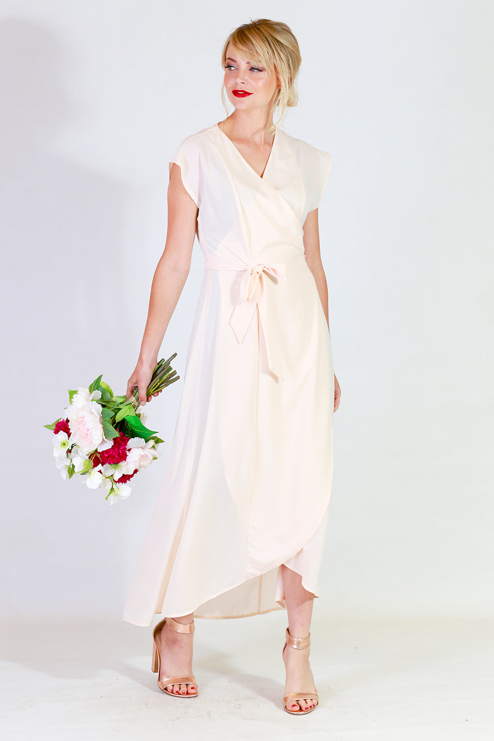 gretchen gina bridesmaid dress in cream, formal dress
